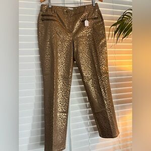Ankle Chico's Metallic Animal Print Pants
